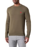 HUGO San Cassius-C1 Pull tricoté, Dark Beige, XXL Men