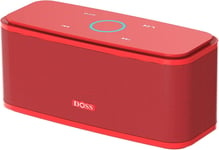 Enceinte Bluetooth 12W,Soundbox Haut-Parleur Bluetooth Sans Fil Portable,Commande Tactile Et Definition Stereo,12 Heures D`Autonomie En Lecture,Mains Libres Telephone,Carte Tf Support.Rouge