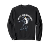 Funny Penguin Tuxedo I'm Just Here for the Food Sweatshirt