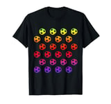 Colorful Dot Pattern Art Soccer Sports Classic Polka Dot T-Shirt