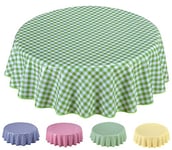 Home Direct Nappe Toile cirée PVC Ronde 160 cm Vert