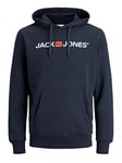 JACK & JONES Jjecorp Logo Sweat Hood Noos 12137054 Shirt à Capuche, Navy Blazer, S (EU)