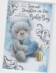 Baby Boy Card For Son and Daughter-in-law 9" x 6" New Baby boy Colour insert