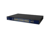 Allnet Switch Full Managed 24 Port Gigabit 24X Lan 4X Sfp Lüfterlos 48,30Cm (19") - Switch - 1 Gbps - Tcp/Ip - Voip - Ethernet - Power Over Ethernet - Rj-45 - Managed - Extern - Rack-Modul (A210804)