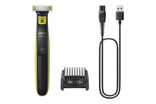 Philips OneBlade QP2724 - trimmer - lime green/charcoal black