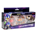 Sonic Prime 7cm Action Figure 3 Pack (Rebel Rogue/Eggforcer/Dr Eggman)