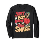 Chinese New Year Zodiac Sign Boy Born In Year Of The Snake Long Sleeve T-Shirt