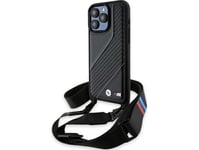 Bmw Bmw Bmhcp15l23pscck Iphone 15 Pro 6.1" Czarny/Black Hardcase M Edition Carbon Stripe & Strap