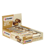 12 x Nutramino ProteinBar Crispy, 55 g, Vanilla & Caramel Kort datum