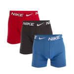 Nike Mens Dri-FIT Essential Micro 3 Pack Boxer Trunks in Multi colour - Multicolour material_polyester - Size Medium