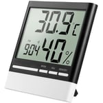 Groofoo - Thermomètre Hygrometre Digital Interieur électronique,Thermomètre Hygrometre Sans Fil Numérique,LCD Thermo-hygromètre,Thermomètre Chambre