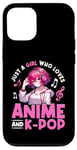 iPhone 12/12 Pro Just a Girl Who Loves Anime and K-Pop Anime Merch Japanese Case