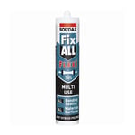 Monteringslim/Fugemasse Soudal Fix All Flexi 290 ml, Hvit