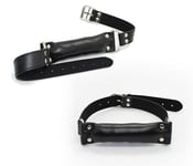 Morsure bondage sexy contraignante bdsm gag ball accessoire sadomaso noir fét...