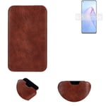phone case for Oppo Reno8 Z 5G sleeve cover pouch brown 