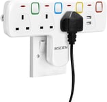 Plug  Extension  with  Usb , Wall  Socket  3  Way  Plug  Adaptor  with  Individu