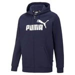 PUMA Ess Big Logo Fz Hood Sweat-Shirt pour Homme, Homme, Maillot de survêtement, 586698-06, Vareuse, L