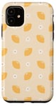 Coque pour iPhone 11 Couleur neutre pastel, jaune, été, motif citron