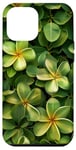 iPhone 15 Plus Green Frangipani Flowers Plumeria Flower Pretty Garden Case