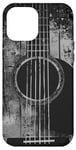 Coque pour iPhone 12 Pro Max Guitare acoustique, vintage, vieilli, musique rock & roll