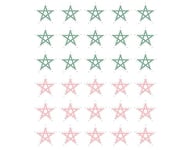 Dailylike Autocollants papier étoiles Star Line 02 en feuilles diam. 11mm.