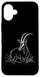 Coque pour iPhone 16 Plus Sable Antelope Antelope Line Art Mammifère Art Zoologiste