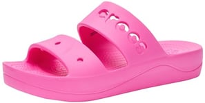 Crocs Femme Sandale à Plateforme, Rose électrique, 38 EU