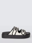 rag & bone Geo Platform Sliders, Antique White/Black