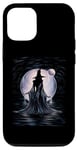 Coque pour iPhone 12/12 Pro Witch Moon Magic Spellcaster T-shirt graphique Femme