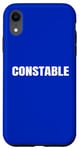 Coque pour iPhone XR Impression blanche sur le devant de la police