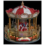 Carrousel de Noël animé, musical et lumineux - Multicolore - Multicolore