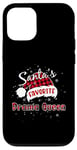 Coque pour iPhone 12/12 Pro Plaid de Noël préféré de Funny Santa, reine de Noël, buffle