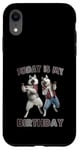 Coque pour iPhone XR Aujourd'hui, c'est mon anniversaire, Husky Friends Fun