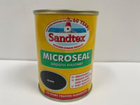 SANDTEX Black Masonry Paint 150ml Microseal Smooth Tester Pot