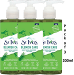 ST IVES Blemish Care Facial Cleanser Tea Tree 200ml.Pack of 3