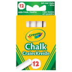 Crayola Anti Dust White Chalk (Pack of 12)