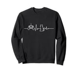 Gamer Cat Heartbeat Video Game Player Computer Games Sweatshirt