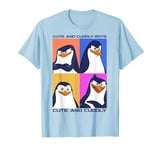 Madagascar Penguins Cute And Cuddly Text Poster T-Shirt