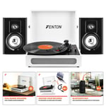 Briefcase Record Player with Bluetooth Speakers, Vinyl to USB RP118F