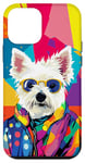 Coque pour iPhone 12 mini West Highland White Terrier Westie Fashion Pop Art coloré