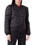 Mexx Women's Short padded bomber jacket Transitional, black, XS