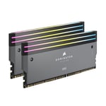 CORSAIR Dominator Titanium DDR5 RGB Kit d'Amélioration de La Lumière – 2X Modules – 0 Go RAM – CORSAIR Compatible avec l'iCUE – Gris