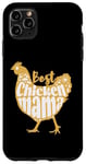 Coque pour iPhone 11 Pro Max Meilleure maman au poulet Crazy Chicken Lady Chicken Mom