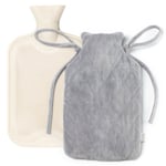 Hot Water Bottle With Cover Luxury Soft Fluffy 2L High Quality Rubber Faux Fur