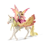 SCHLEICH bayala 70568 Fairy Feya with Pegasus Unicorn, Multicolore, Taille Unique