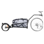 Remorque Vélo Mono-Roue Avec Sac Et Amortisseur