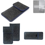 Protective cover for Asus Zenfone 11 Ultra dark gray blue edge Filz Sleeve Bag P