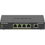 NETGEAR (GS305EPP) Switch Ethernet PoE 5 Ports RJ45 Gigabit (10/100/1000), Serie Plus Manageable PoE+, switch RJ45 avec 4 Ports PoE+ 120 W, positionnement bureau ou mur, Silencieux, idéal PME