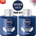 NIVEA Men Protect & Care Post Shave Balm (100ml), Aftershave Balm Pack of 2