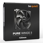 Be Quiet! BL104 Pure Wings 3 12cm Case Fan Rifle Bearing Black Ultra Quiet Fan